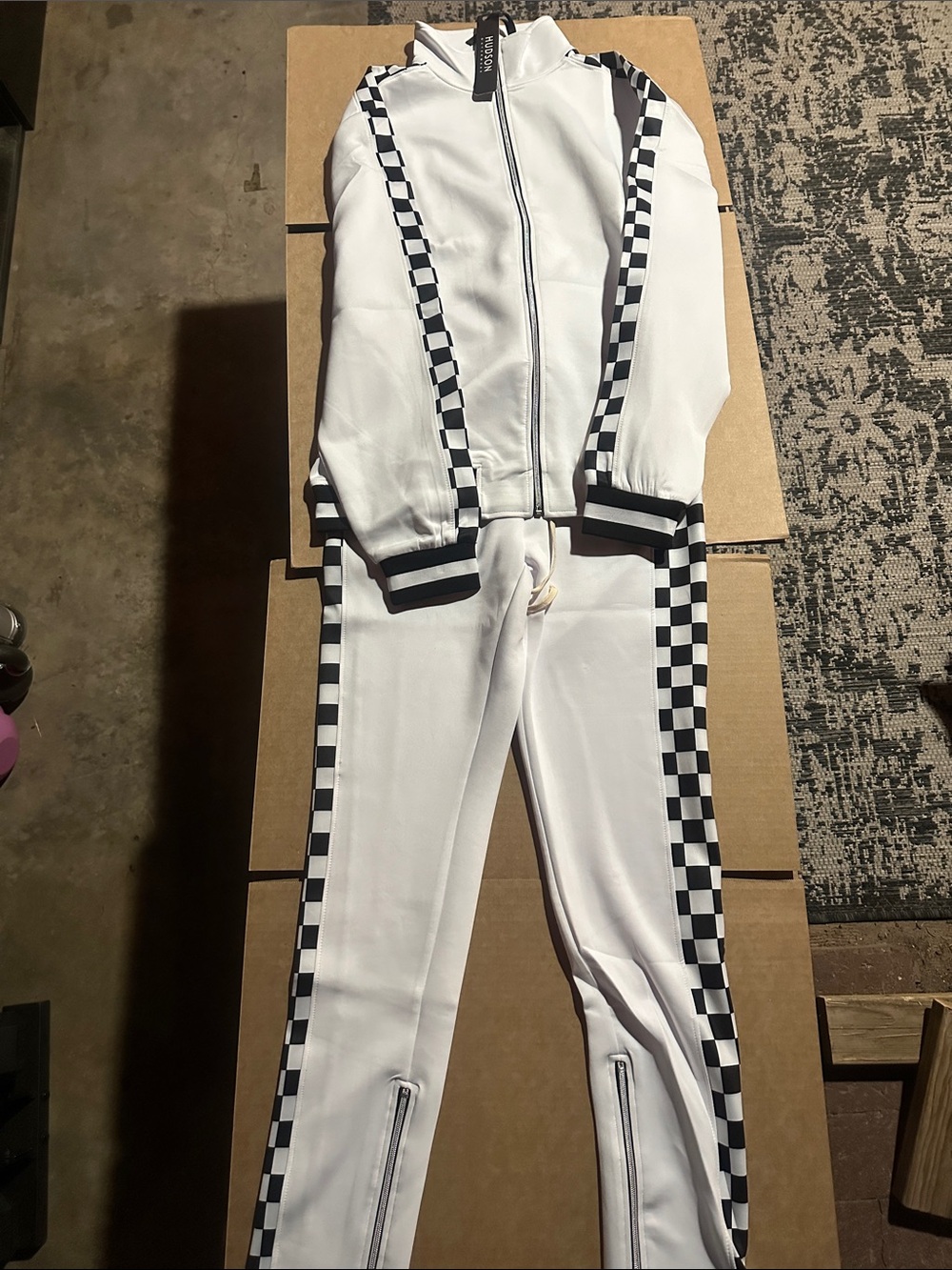 Men’s Hudson Outerwear Checkered Tracksuit